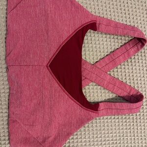 Lululemon Women's Pink Cross-Back sports bra